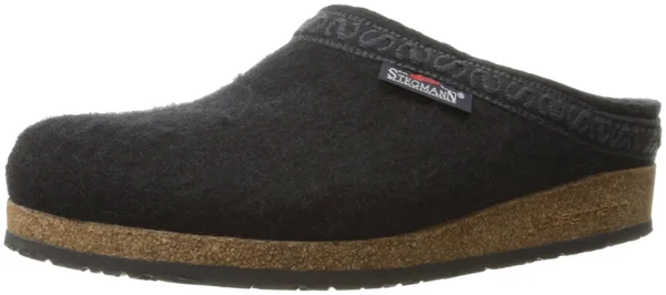 Women's Stegmann Wool Felt Cork Clog Slipper - Size: 11, Black