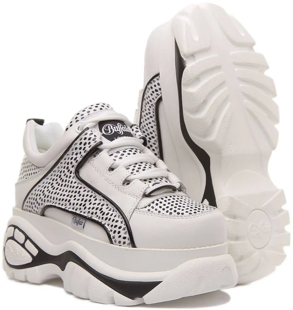 Buffalo 1339-14 2.0 in White Black for Women