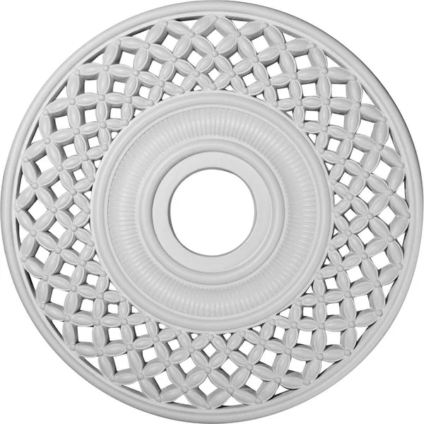 22 1/4x22OD x 4 3/4x22ID x 1 1/4x22P Robin Ceiling Medallion (Fits Canopies Up to 6 1/4x22), Hand-Painted Smokey Topaz Crackle