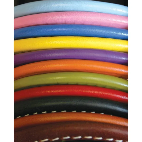 Auburn Leathercrafters Rolled Dog Collar - 24 Royal Blue