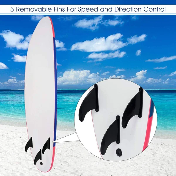 Giantex 6& Surfboard Surf Foamie Boards Surfing Beach Ocean Body Boarding