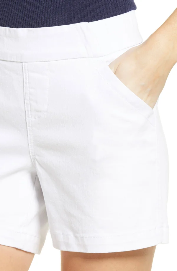 Jag Jeans Gracie Denim Shorts - White - 8