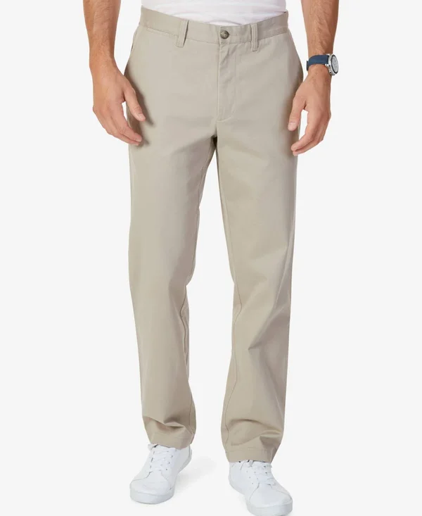 Nautica Men's Classic-Fit Stretch Deck Pants - True Khaki