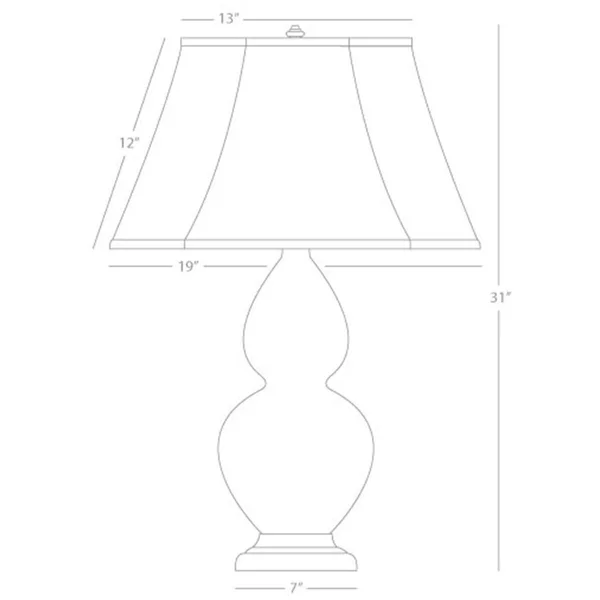 Robert Abbey-DOUBLE Gourd Table LAMP-MB21