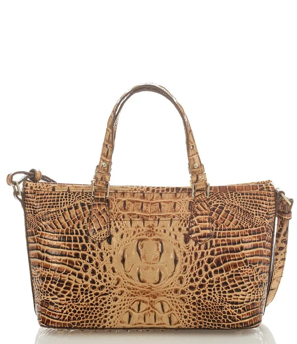 Brahmin Melbourne Collection Mini Asher Satchel Bag - Toasted Almond