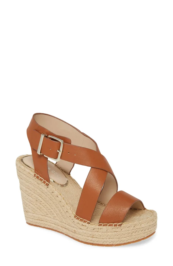 Kenneth Cole New York Women's Olivia Cross Wedge Sandals - Marine