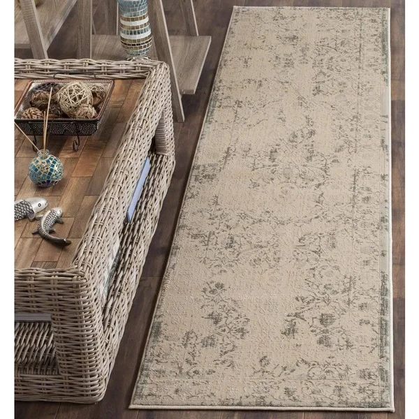 Safavieh Brilliance BRL502B 6&7x22 x 6&7x22 Round Cream, Light Blue Area Rug