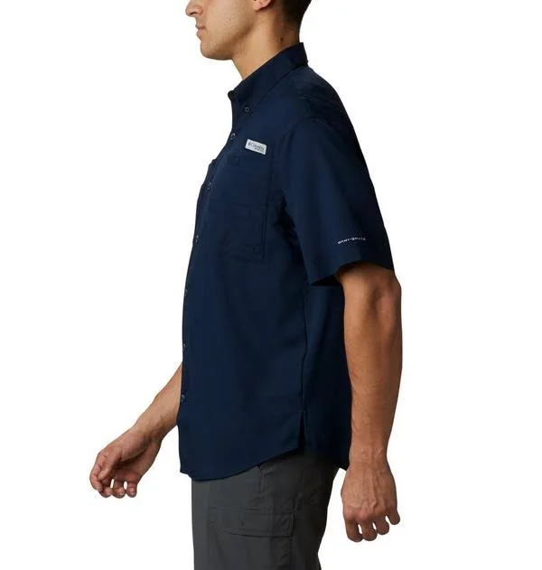 Columbia Men's Collegiate Tamiami Short Sleeve Shirt - Auburn - XL - Blue