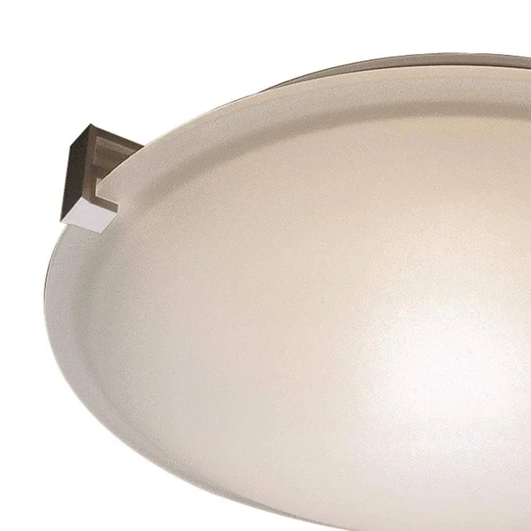 Trans Globe Lighting 59007 BN Three Light Clipped Flush Mount Brushed Nickel