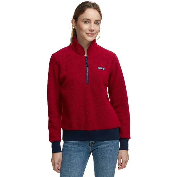 Patagonia Women's Woolyester Fleece Pullover - Molten Lava, XS