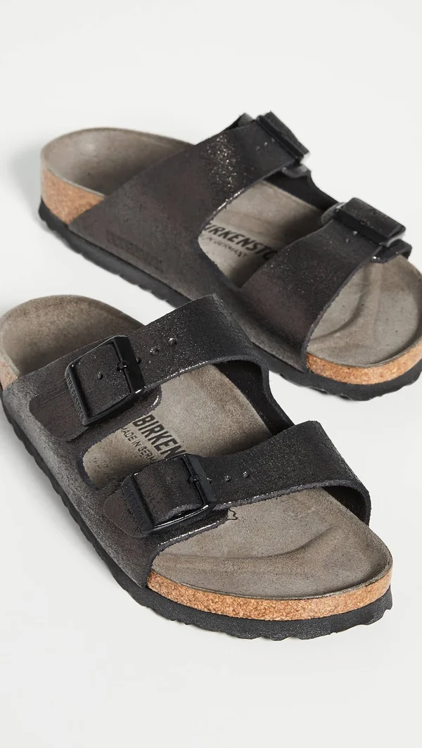 Birkenstock Black Arizona Washed Sandals