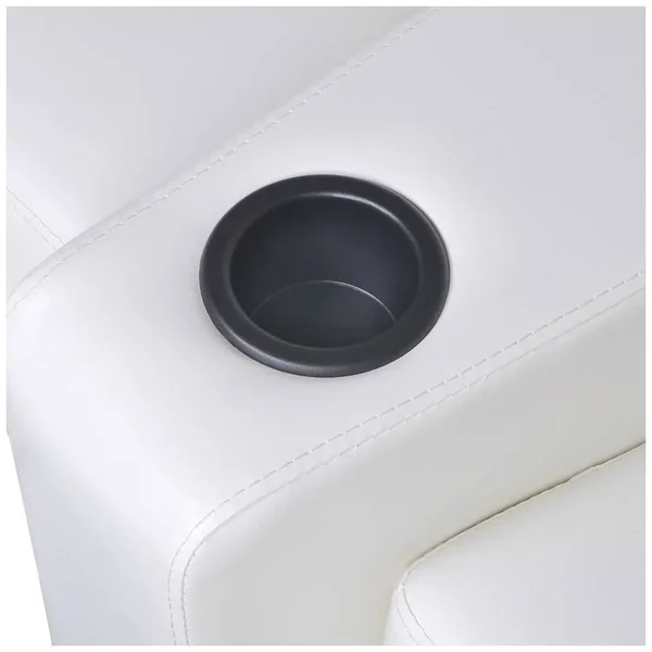 vidaXL Artificial Leather Home Cinema Recliner Reclining Sofa 2-Seat White
