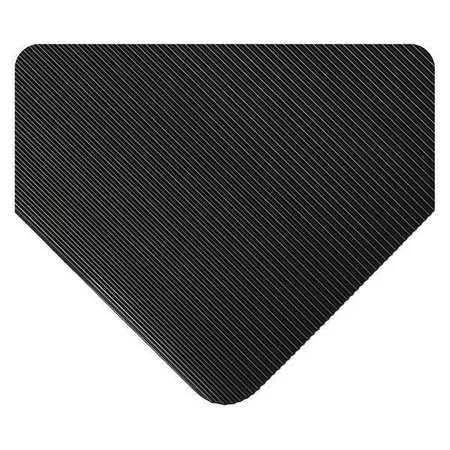 Wearwell Inc 381.18X2X65Bk Corrugated Runner, blk, 2Ftx65Ft