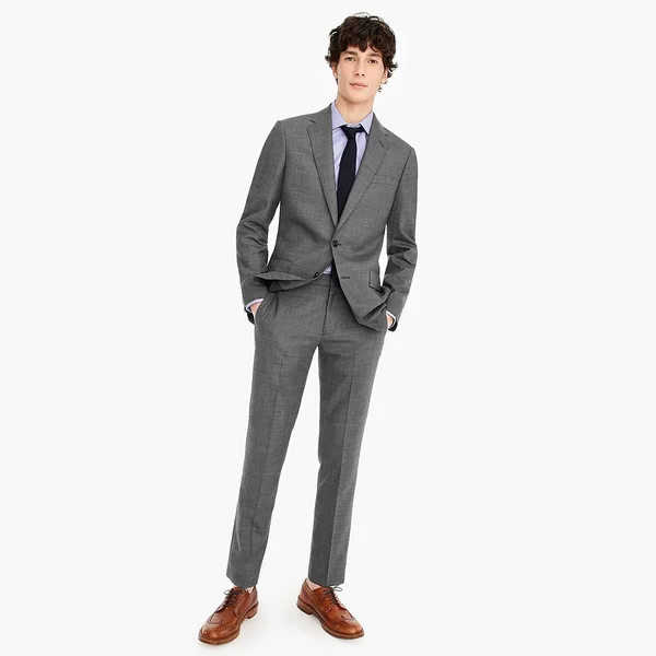 J.Crew Mens Ludlow Essential Slim-Fit Pant in Stretch Four-Season Wool (Size 34x34)