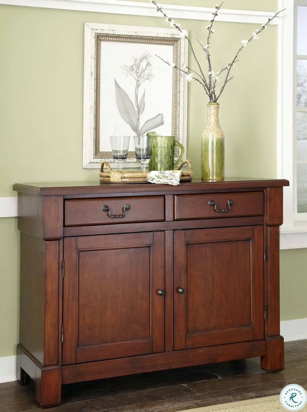 Home Styles 5520-61 36x22 Aspen Buffet, Rustic Cherry