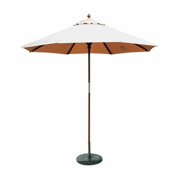 Galtech 7.5-ft. Wood Sunbrella Round Patio Umbrella - Manual Lift