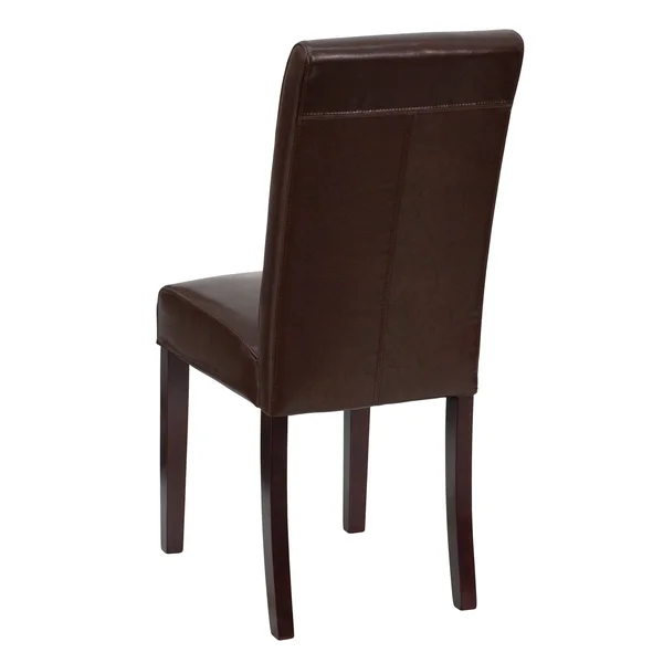 Lancaster Home 2 Pack LeatherSoft Parsons Chair Ivory - Beige