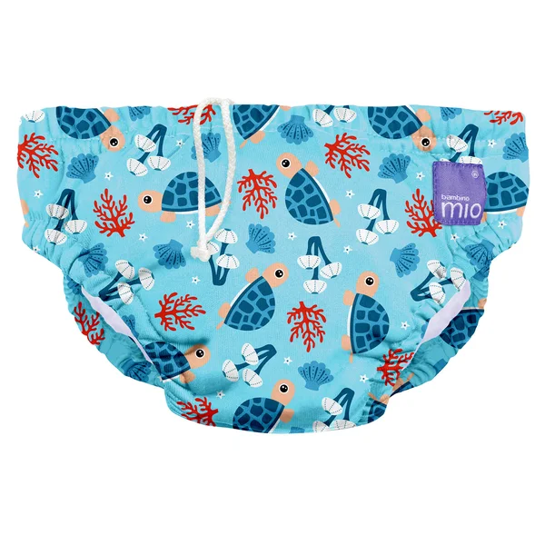 Bambino Mio - Reusable Swim Diaper, Turtle Bay, Extra Large (2+ Years)
