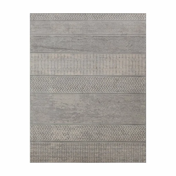 Surya Monaco MOC-2304 Silver Gray Area Rug 5&3x22 x 7&3x22