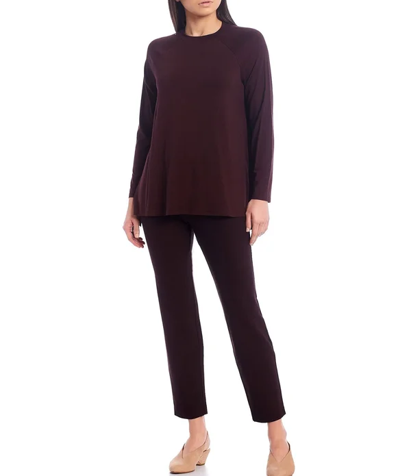 Eileen Fisher Fine Jersey Crew Neck Tunic - S