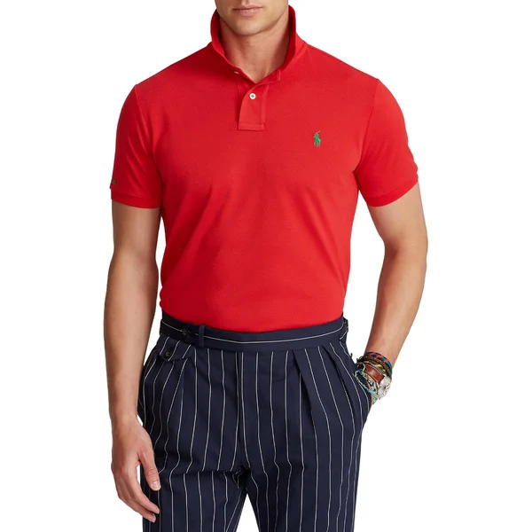 Polo Ralph Lauren The Earth Men's Polo Shirt - Sunrise Red
