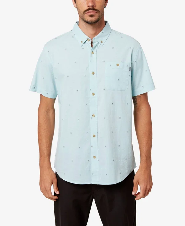 O&Neill Men's Tame Dobby Shirt - Ice Water - S