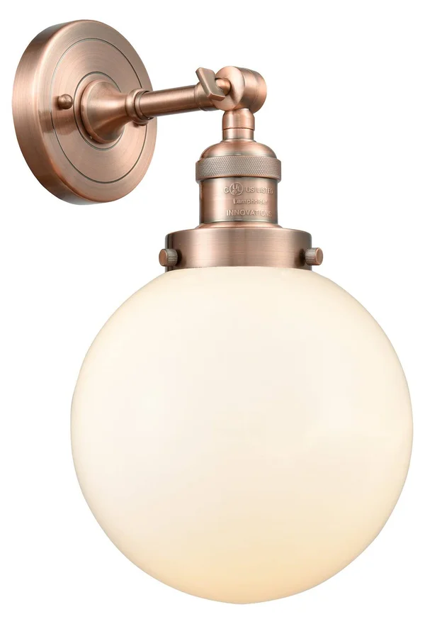 Innovations Lighting 203-AC-G201-8-LED Large Beacon 1 Light Sconce