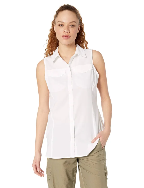 Columbia Women's Silver Ridge Lite Sleeveless Shirt - L - White