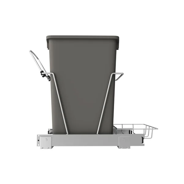 Rev-A-Shelf RV-12KD-13C-S Single 35 Quart Cabinet Pullout Waste Container - Gray