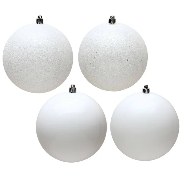 12x22 White 4 Fin Ball Asst Drilled 4/Bg - Vickerman