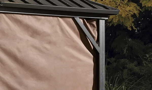 Sojag Curtains Dakota 10 x 12 ft. Brown Gazebo - 135-9163872