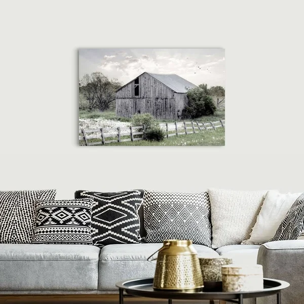 Barnsville Barn - Canvas Wall Art, 48x32, Great Big Canvas
