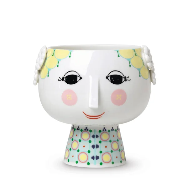 Bj鴕n Wiinblad Eva Blomkruka on Fot Yellow Ø15, 5 cm