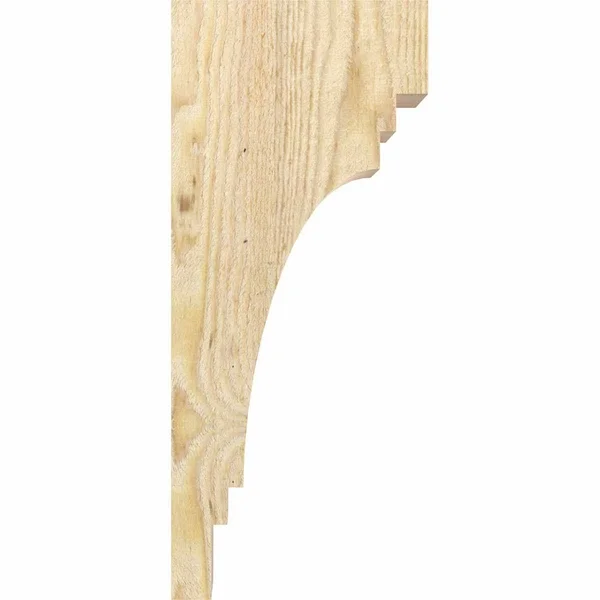 6x22W x 12x22D x 24x22H Pescadero Rough Sawn Corbel - Douglas Fir
