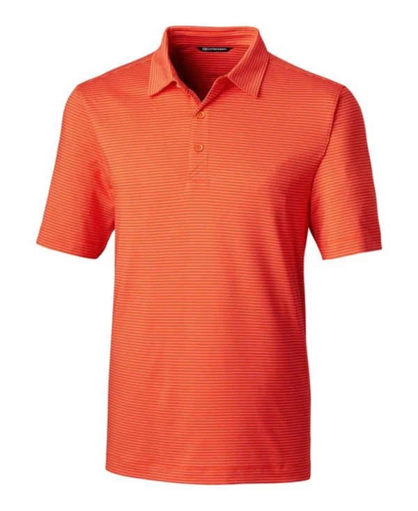 Cutter & Buck Men's Big & Tall Forge Pencil Stripe Polo - Blue
