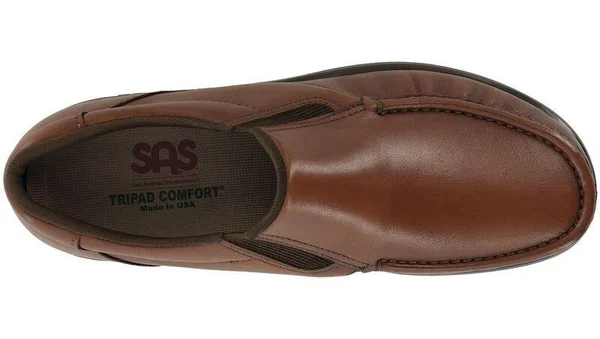 SAS Men's Side Gore Slip on Loafer - Antique Tan WW - 14.5