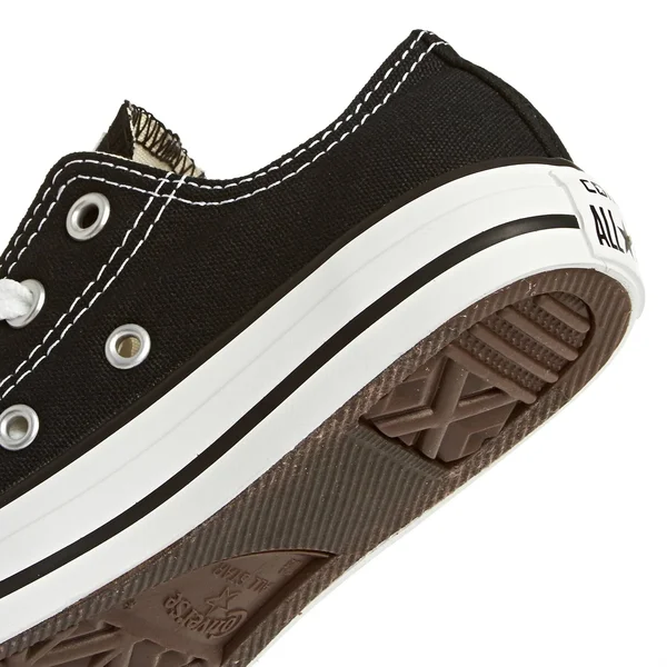 Converse Chuck Taylor All Star Ox Black Textile Junior Trainers