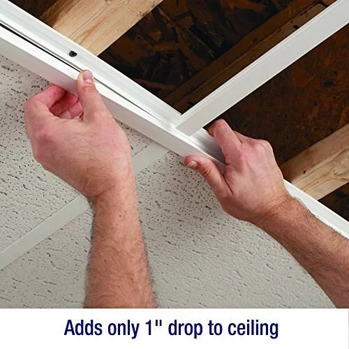 CeilingMAX 100 Sq. ft. Argent Silver Surface Mount Ceiling Grid Kit
