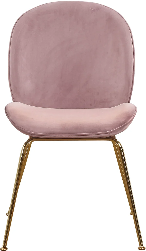 Meridian Furniture Paris Pink Velvet Dining Chair (Set of 2)