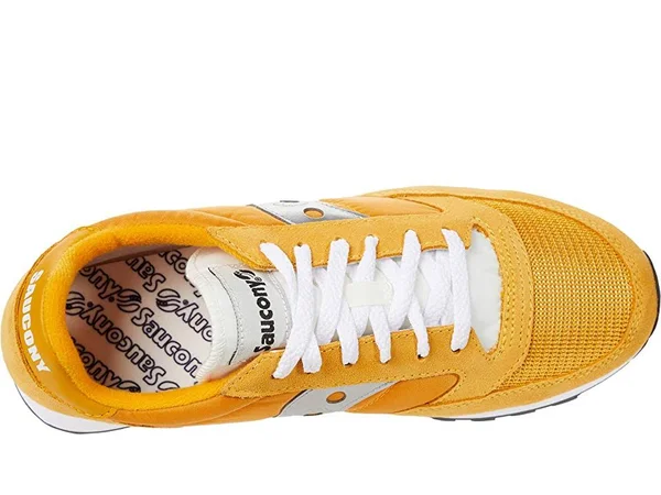 SAUCONY-JAZZ Original Vintage Shoe Men Yellow/White/Silver, 9.5