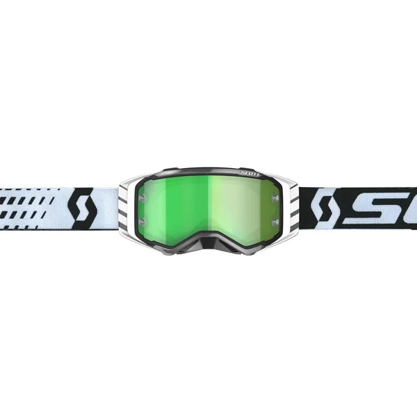 Scott Prospect Chrome Motocross Goggles, Black-White