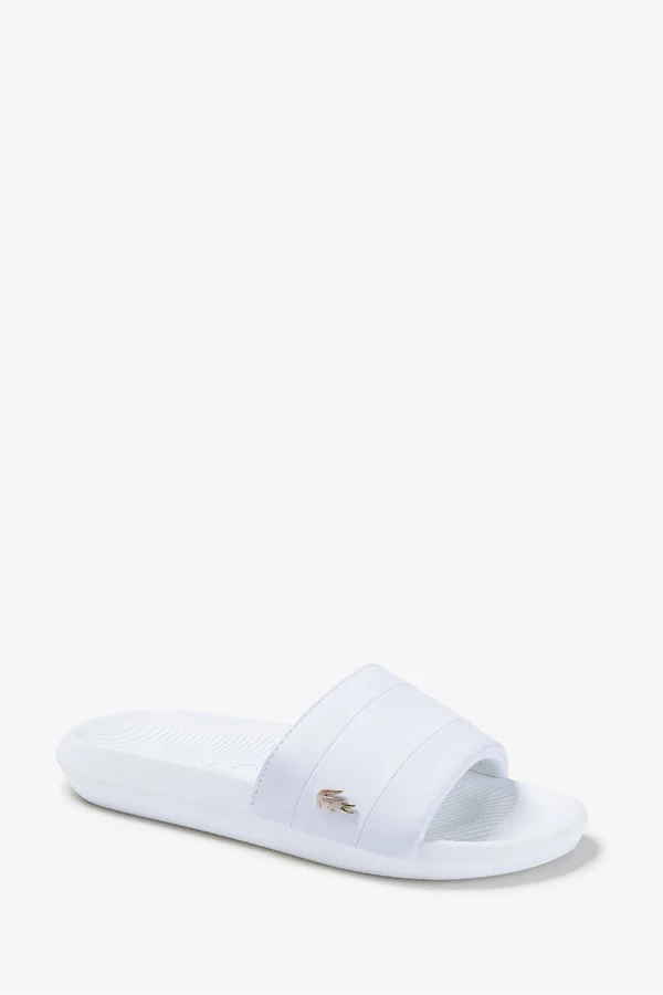 Lacoste Women's Croco Slide 120 3 White/White