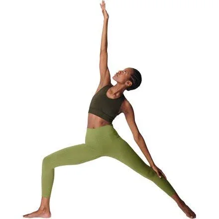 Sweaty Betty Super Sculpt High-Waisted 7/8 Yoga Leggings, Green, Women's L