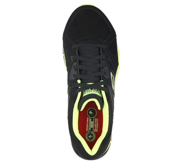 Skechers Work Synergy - Ekron Alloy Toe - Men's Black/Lime