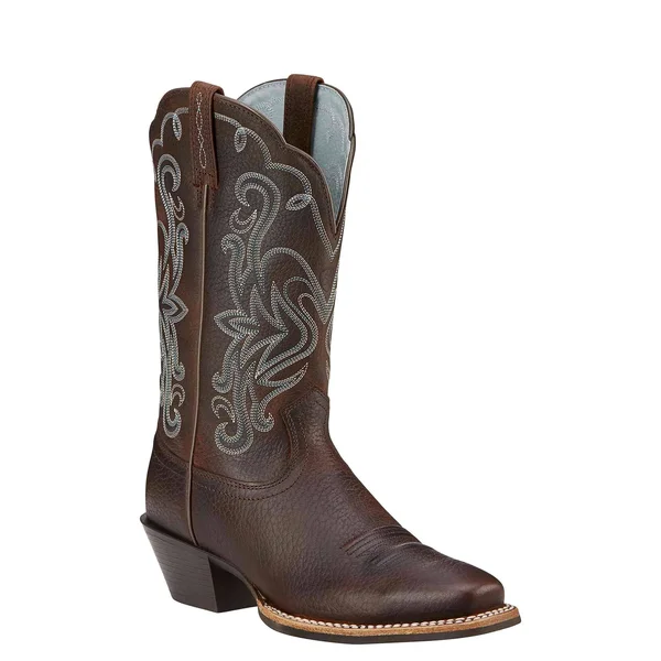 Ariat Legend Western Boots for Ladies - Brown Oiled Rowdy - 7 M