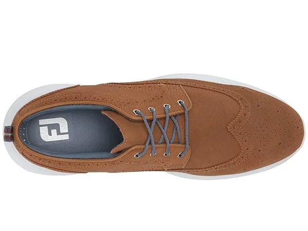FootJoy Flex LE1 Spikeless Golf Shoes - Tan 10 Wide