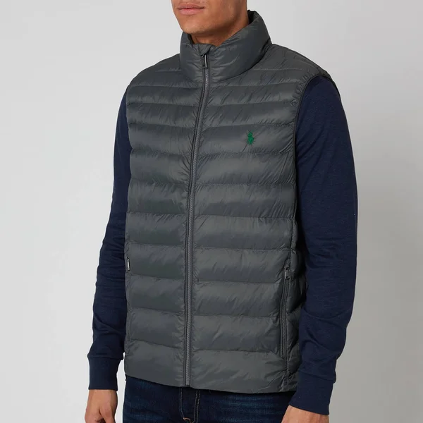 Polo Ralph Lauren Packable Quilted Vest Men's Gilet - Charcoal Grey