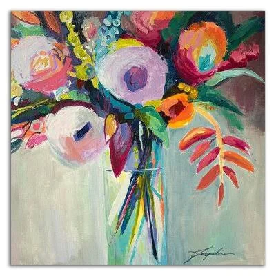 &Ode to Summer 7& by Jacqueline Brewer - Wrapped Canvas Painting Print Red Barrel Studio Size: 24x22 H x 24x22 W x 1.5x22 D