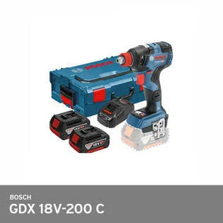 Bosch GDX 18V-200C 2-in-1 EC Brushless 147mm 200NM 3, 400rpm L-BOXX 2x6.0Ah Fedex