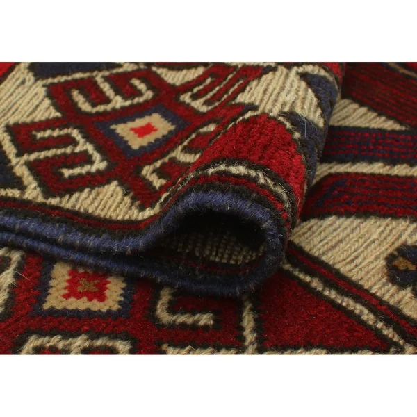 Semi Antique Stanley Ivory/Red Rug - 2&9x22 x 4&7x22